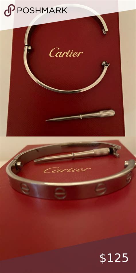 cartier love bracelet stainless steel|cartier love bracelet price euros.